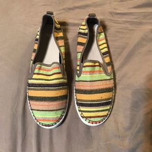 Sanuk Women’s Multi-color Canvas Espadrilles (Size 10) WORN ONCE!